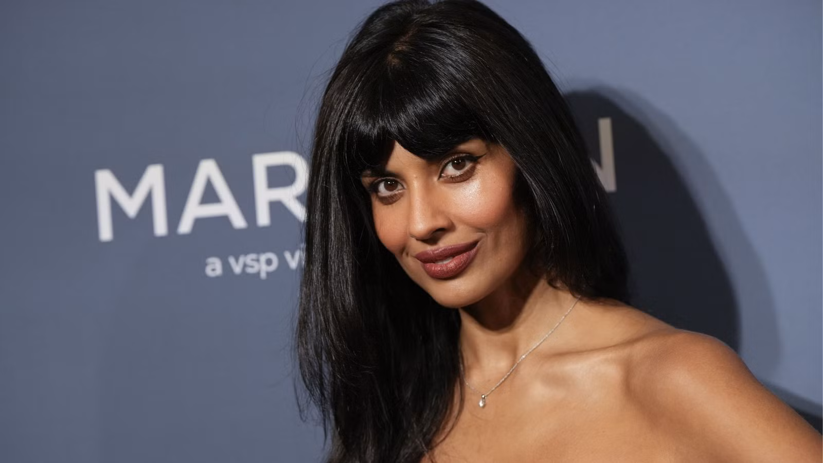 Actor and activist poses on the red carpet at a film and media industry event in Los Angeles