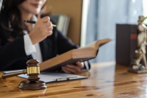 Legal review of financial documents representing IPO disclosure law and investor rights