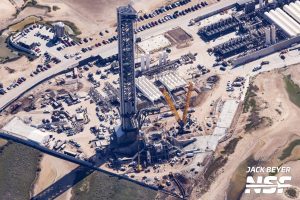 Aerial photo of SpaceX Starbase facility in Boca Chica, Texas, featured in a legal article about the Texas law loophole and the American Rule on attorney&rsquo;s fees.