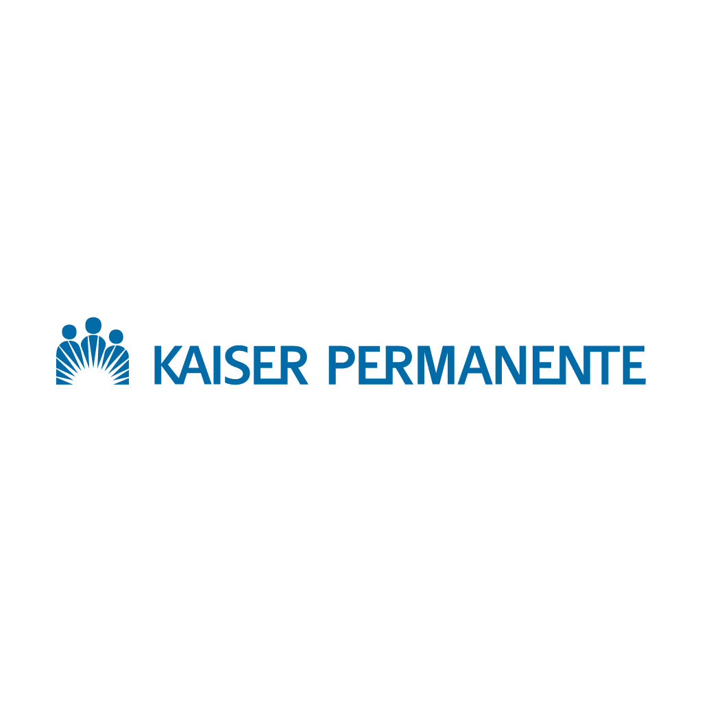 Kaiser Permanente logo on a black background
